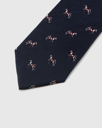 NAVY STALLION TIE