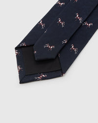 NAVY STALLION TIE