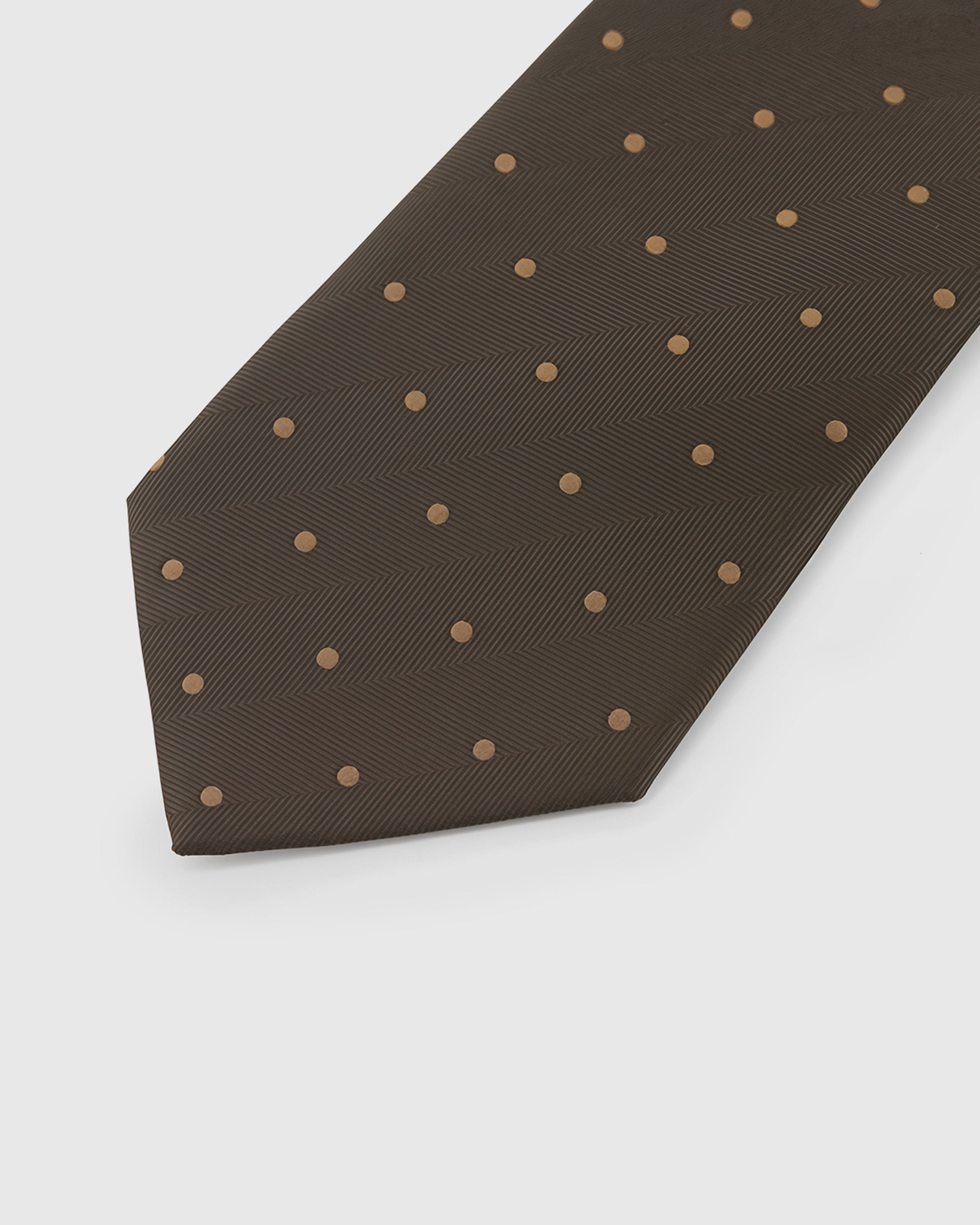 MOCHA DOT TIE
